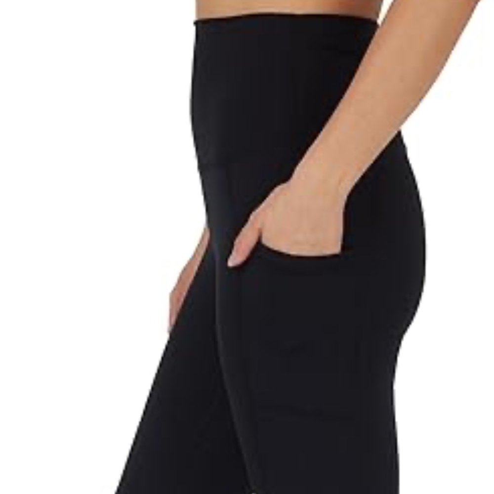 Yogalicious Lux Leggings with pockets Black Sz M - Picture 2 of 9